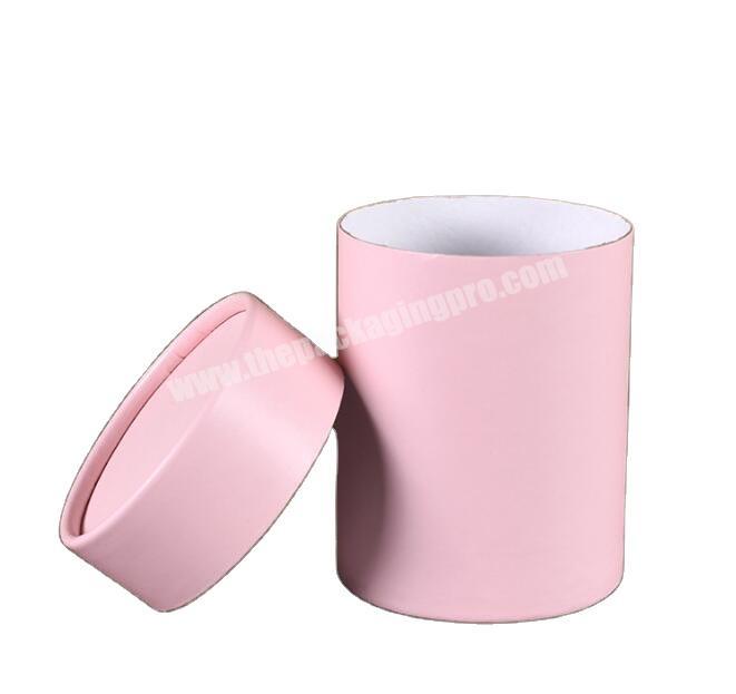 Wholesale custom print pink white black round Packaging cylinder box paper tube