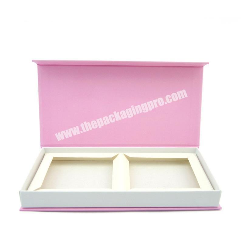 Wholesale custom private luxury pink eyelash hair wig lip gloss packaging box