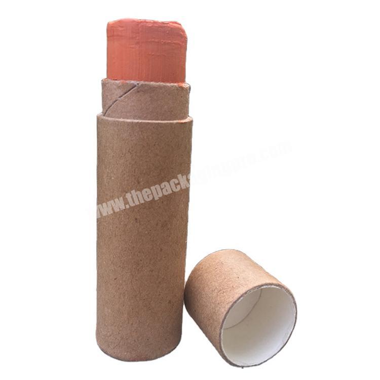 Wholesale custom round kraft Cardboard Push Up Tube Packaging paper Lipstick Tubes