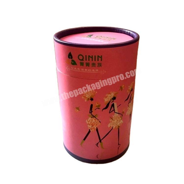 Wholesale new fashion custom makeup cosmetic round paper tube for gift packaging