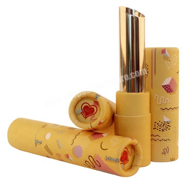 Wholesale paper lipstick packaging Lip Balm Tubes Skinny Style luxury lip blam Twist tube box