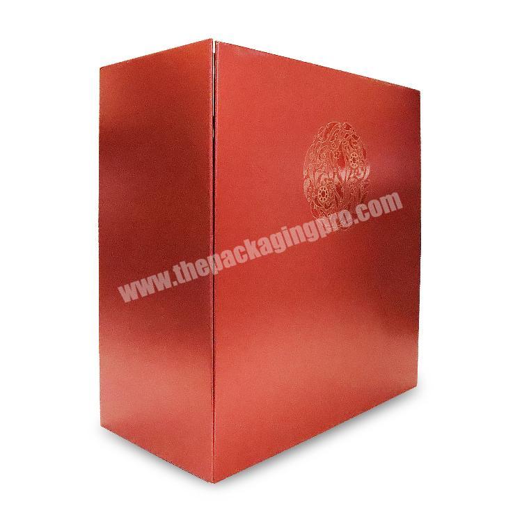 Wine packaging gift box storage box high-end red custom paper box