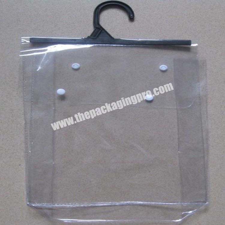 custom clear rigid snap seal handle plastic bikini bag