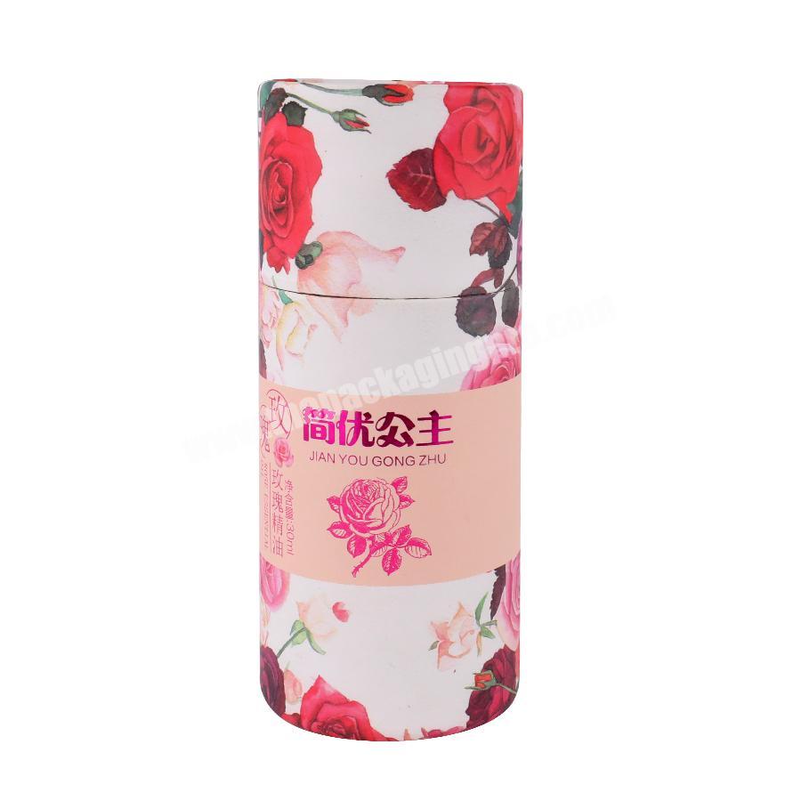 custom logo recycled eco friendly biodegradable cosmetic packaging paper tube box