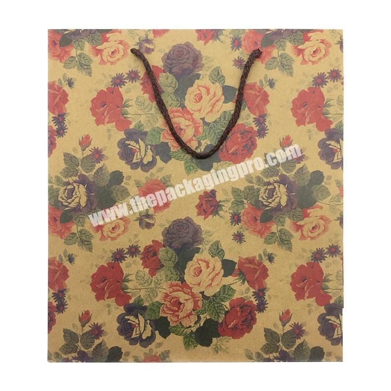 custom paper bag shopping gift packing bag OEM vendor supplier kraft bag