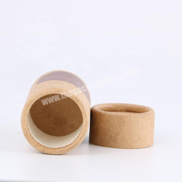 custom printed Eco Friendly Kraft Paper push up Mailing packing tubes with lid