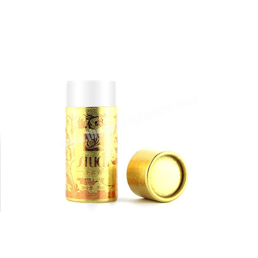 gold high quality custom logo lip balm cosmetic packaging paper tube
