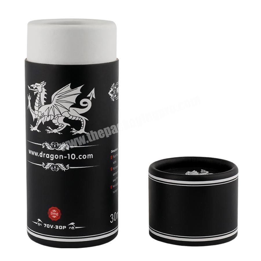 luxury black candle cosmetic packaging paper tube