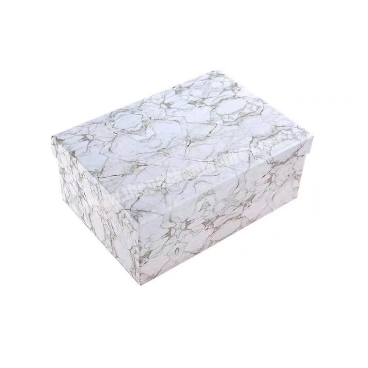 luxury gift packaging box marble printing corrugated cardboard packaging gift box  for chocolate