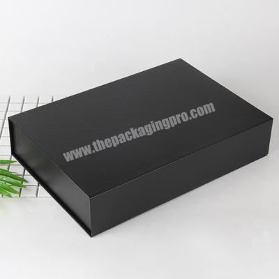luxury white magnet flap paper box flip top gift boxes clothes gift electronic packing