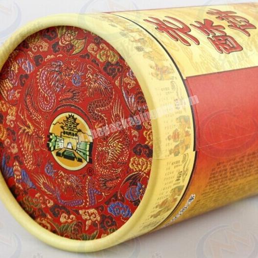 recyclable food  paper tube cookies packaging tube snacks paper box wax lined oil resistant