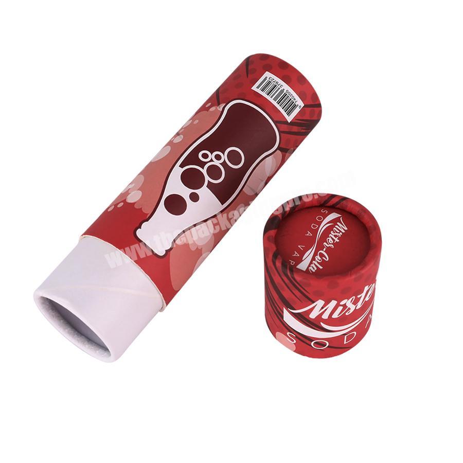 red CMYK logo printing long kraft paper roll for cylinder paper tube