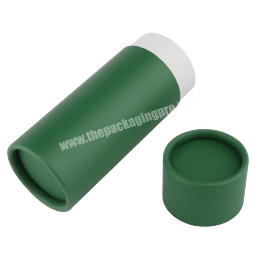 small 10ml 20ml custom green black pink cardboard tube food packaging