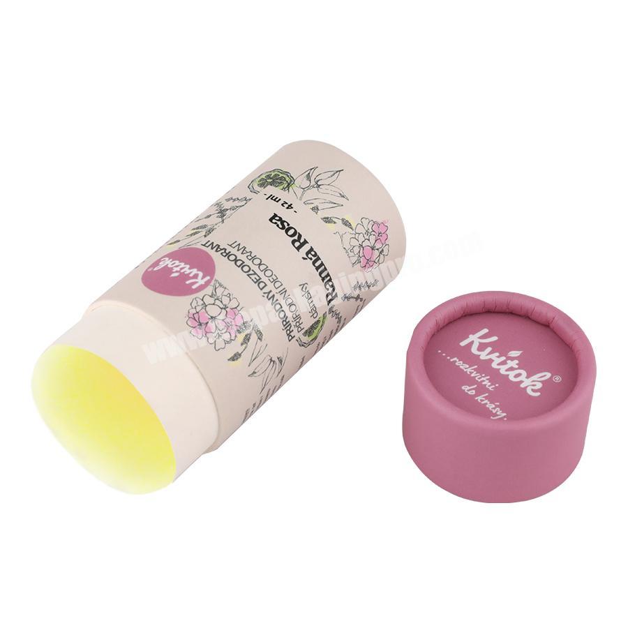waterproof oil proof wax container push up cosmetic paper tube for lip