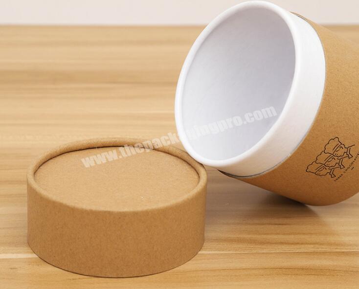 wholesale Custom Printed round kraft craft brown mini paper Packaging tube