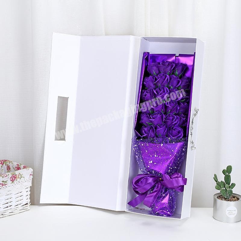wholesale custom luxury cardboard magnetic gift box for flower with competitive price