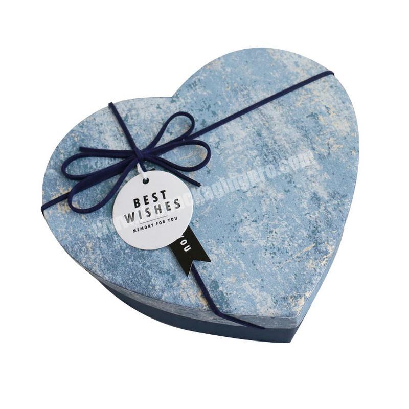 2020 Fancy Paper Empty Heart Shaped Chocolate Gift Box