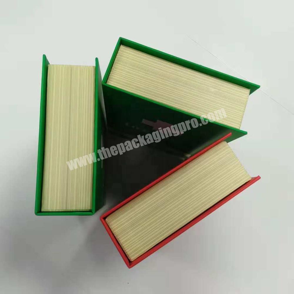 Book Shape Rigid Box Magnetic Closure Printed Paper Packing Boxes