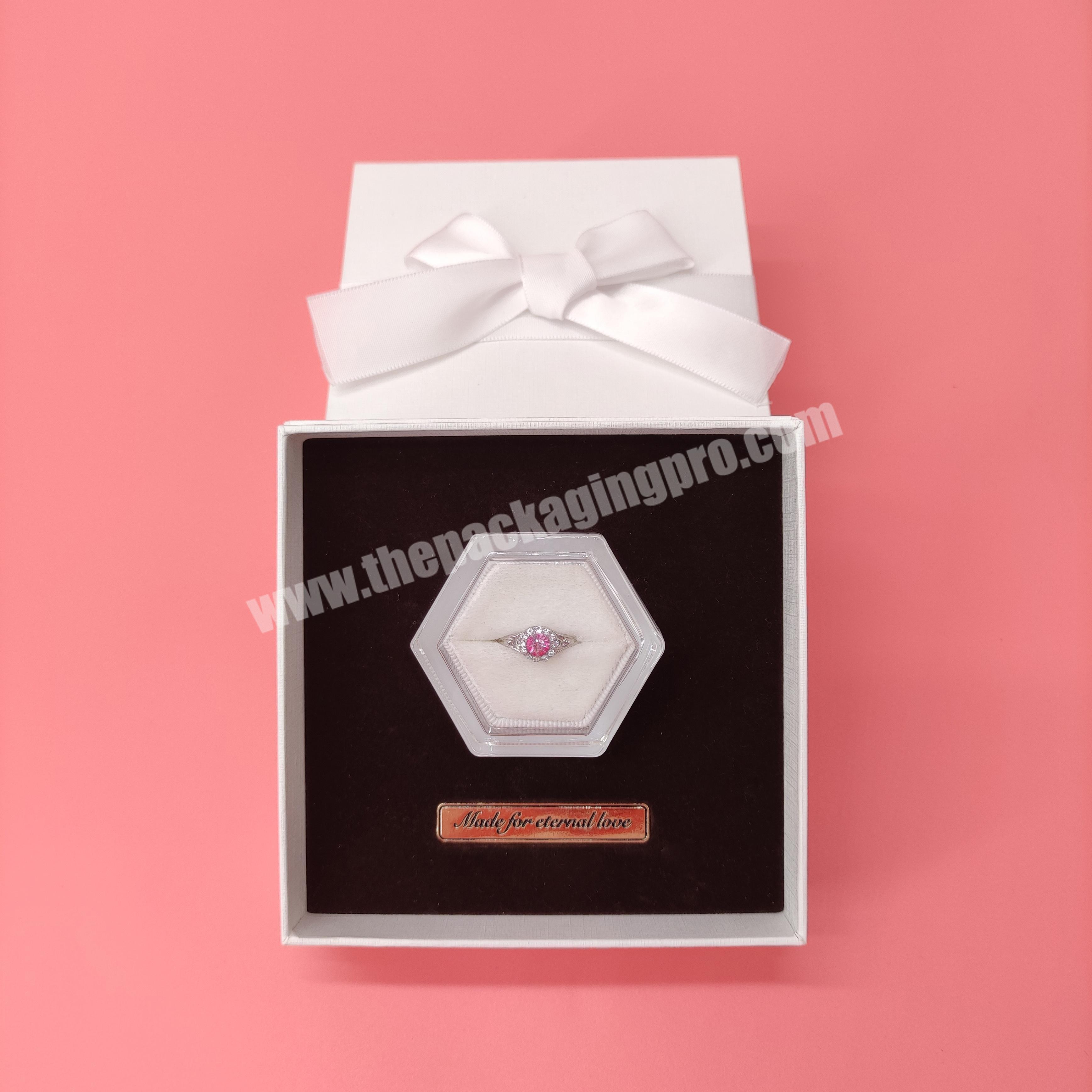Customized Crystal Ring Box High-end Glass Jewelry Box Customization Support Personalization and Logo Customization