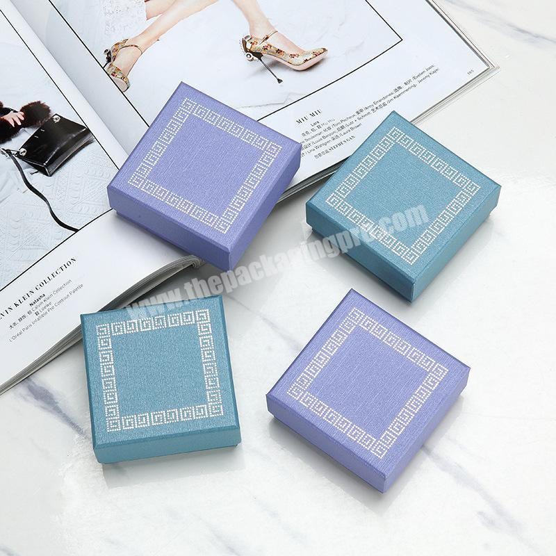 High Quality Paper Ring Jewelry Box Packaging Small Cardboard Drawer Luxury Box Custom Logo Caja Para Joyeria Necklace Package