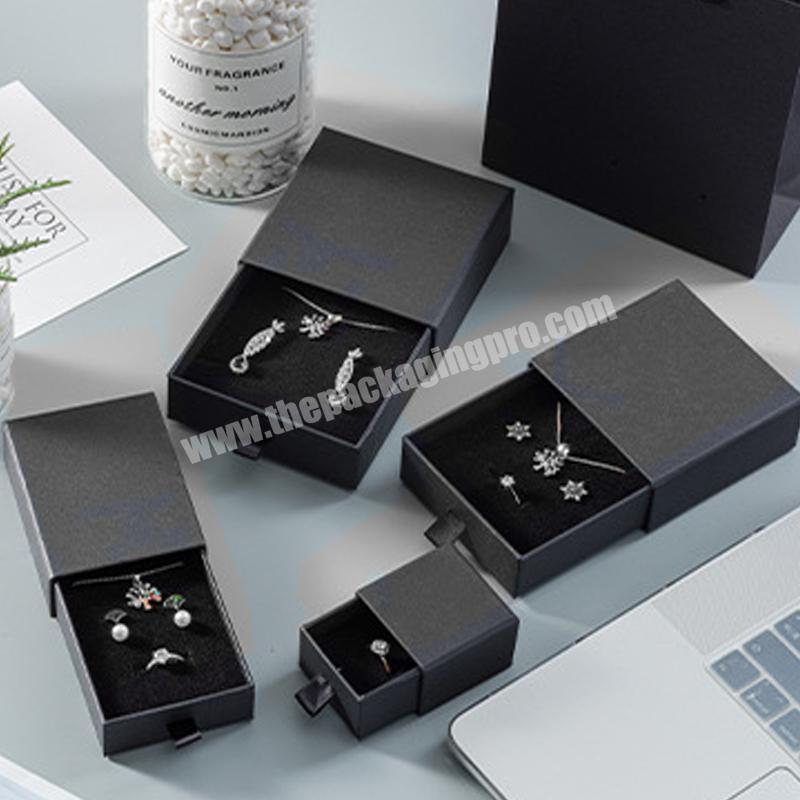 Jewelry gift box wedding gift kraft paper packaging drawer box manufacturers direct wholesale manufacturer