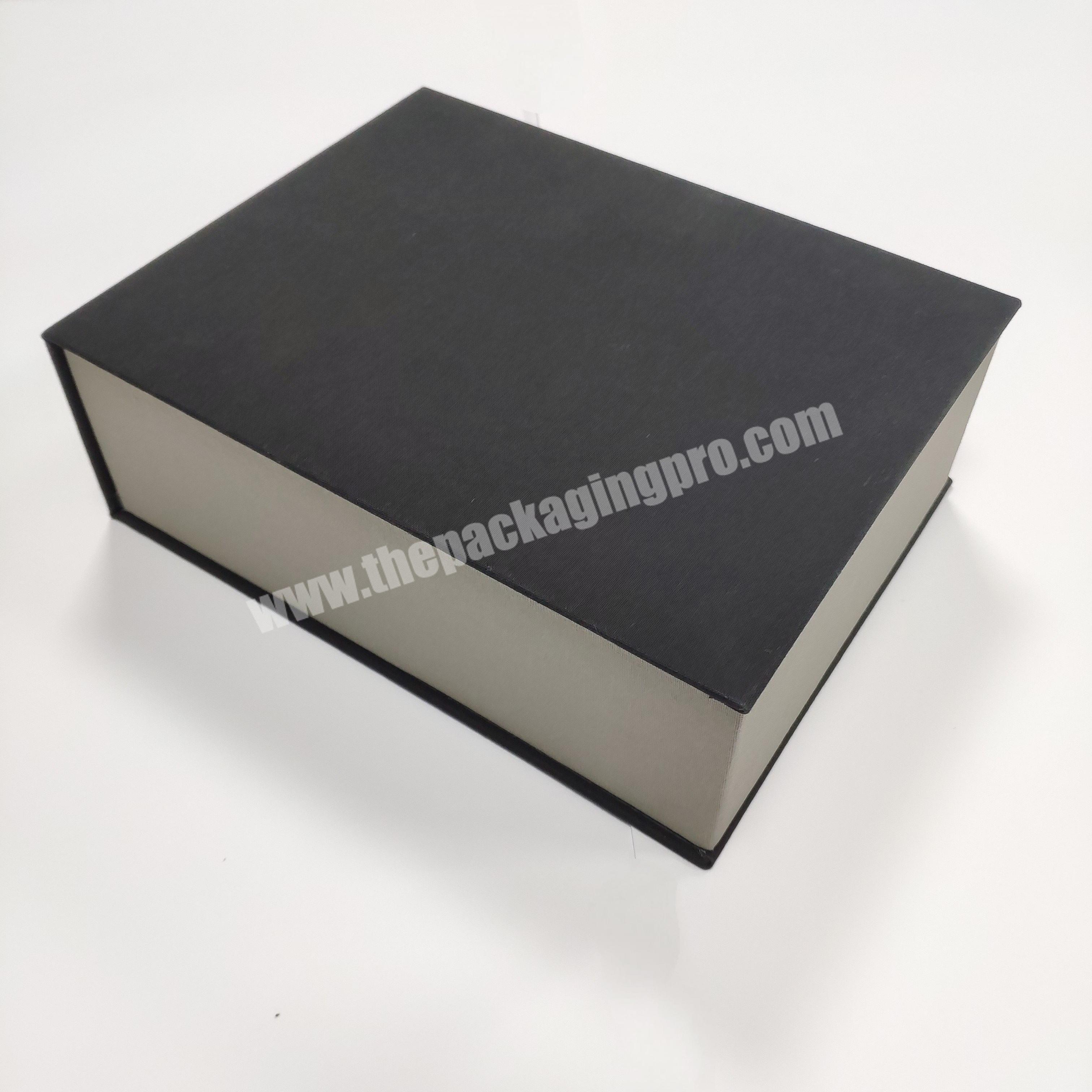 Linen Fabric Covering Book Shaped Box