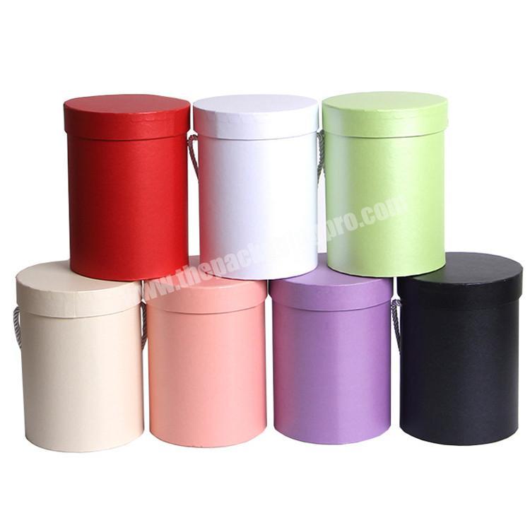 Manufacturers specialized in cosmetic gift box design custom color cardboard cylinder packaging box