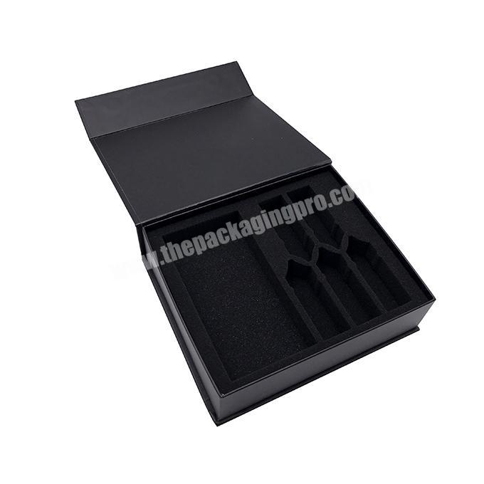 NanYue Black solemn rectangle ribbon packaging gift box perfume packaging box