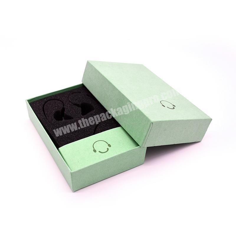 NanYue Customized light green kraft paper electronic product packaging box and earphone assembly box