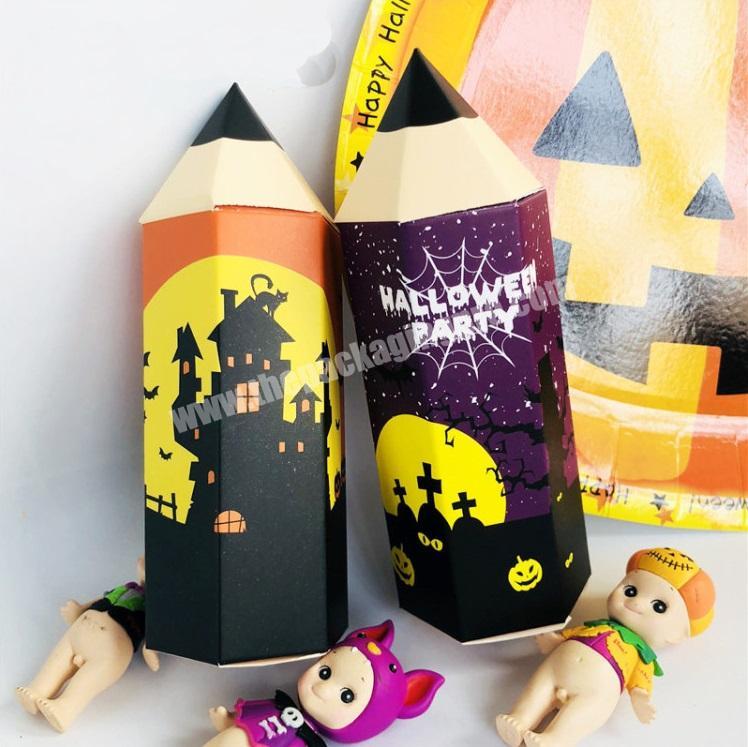 New Products Halloween Paper Gift Box Good Quality Halloween Box like pencil