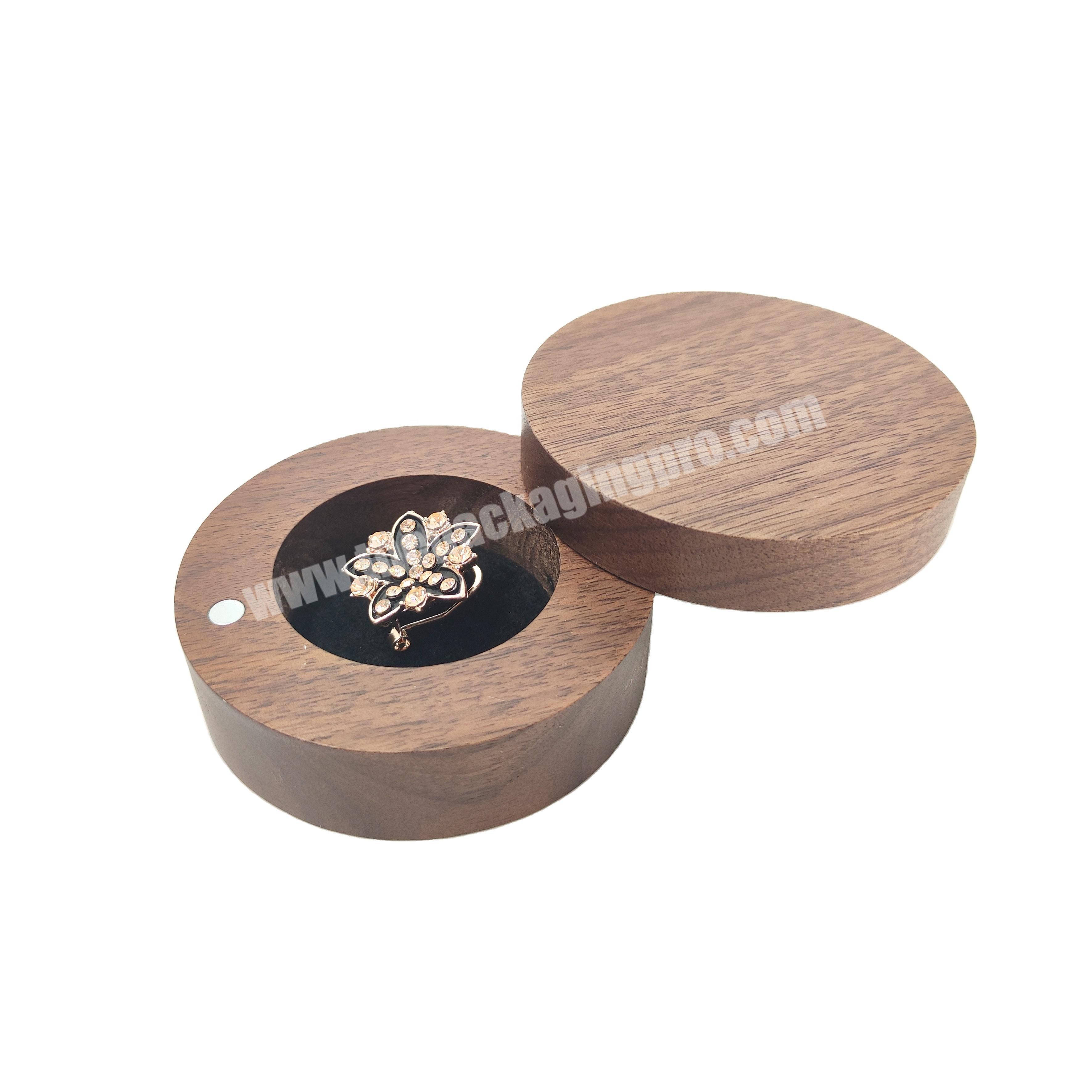 No MOQ new wholesale wood ring box wood jewelry box can be customized LOGO