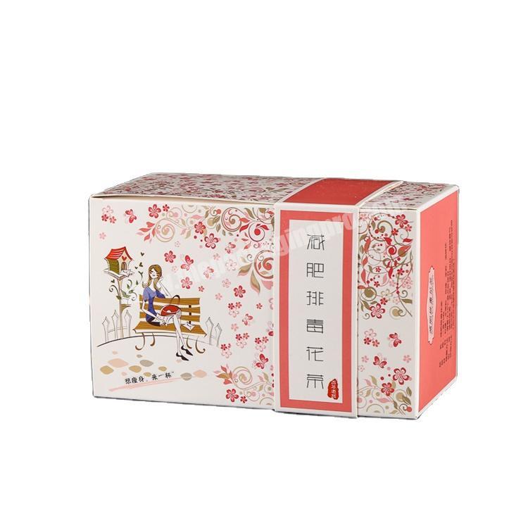 Paper Packing Box For Tea Balls Pudding Packing Box Snack Box