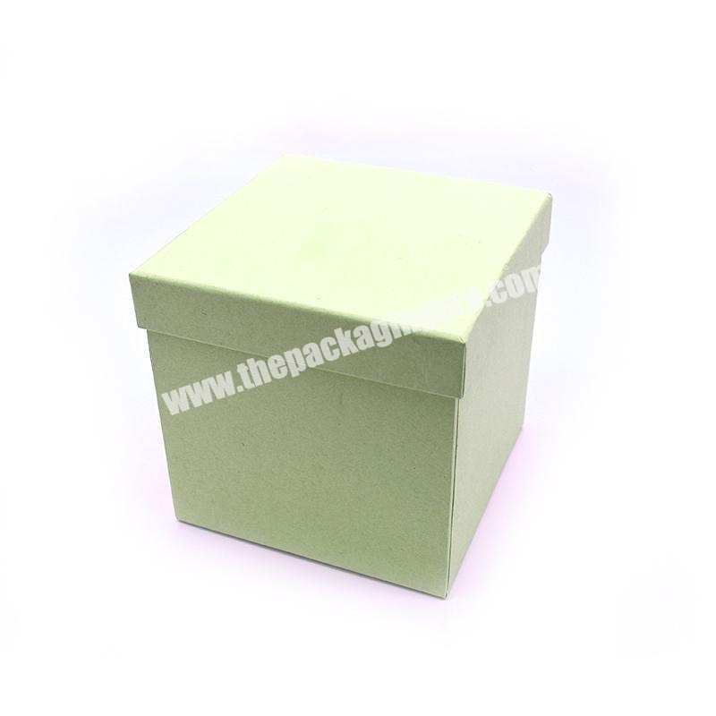 Square custom mint green kraft paper gift box gift box storage box