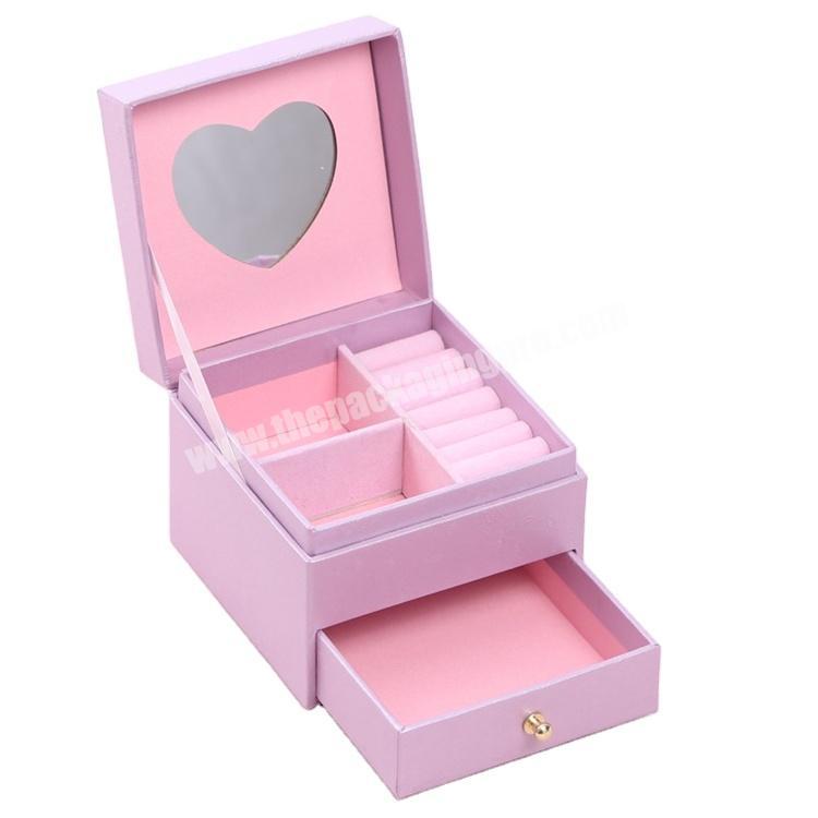 Travel Jewelry Box With for Ring and Earrings Necklaces Jewelry Box Organizer Display Storage Case