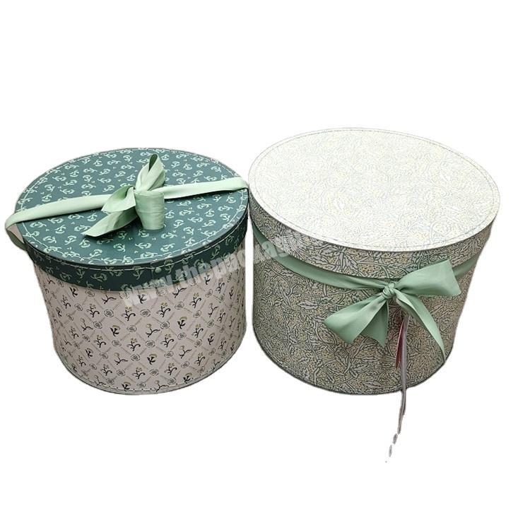 Wholesale Custom Color Small Round Cardboard Gift Box With Lid