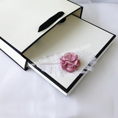 Wintop silk scarf gift box square white gift paper box packaging bag
