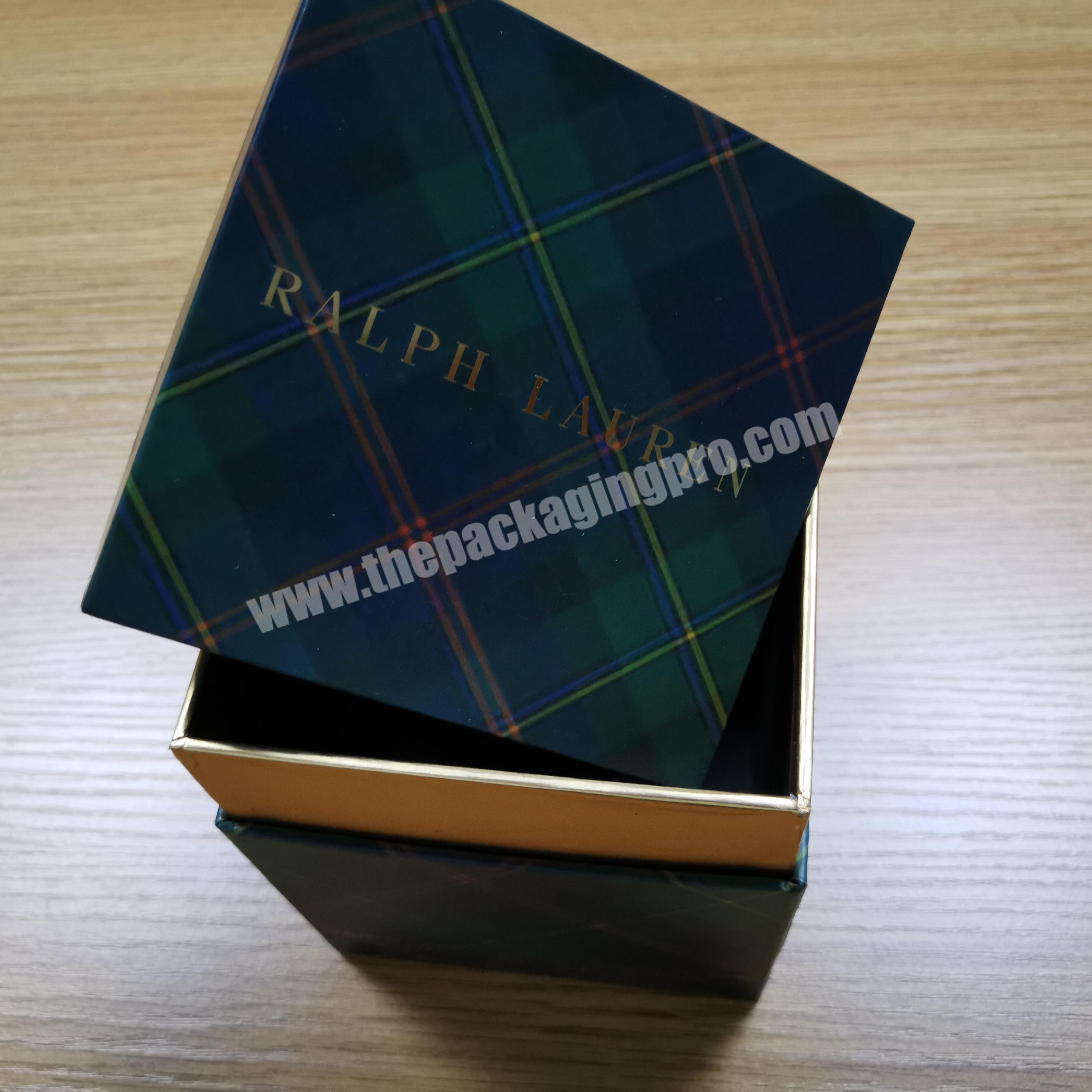 colorful and cheap candle packaging custom box