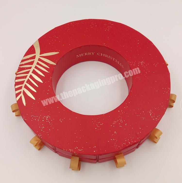 luxury box round red many drawers Cardboard Decorative Paper Gift
