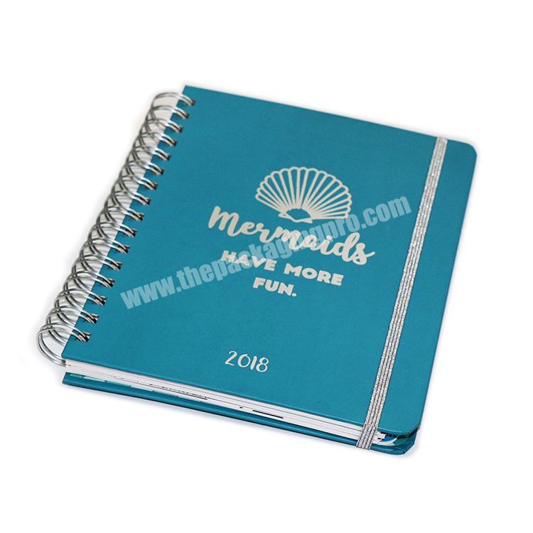 custom logo business agenda organizer journal planner notebook diary cover printing design