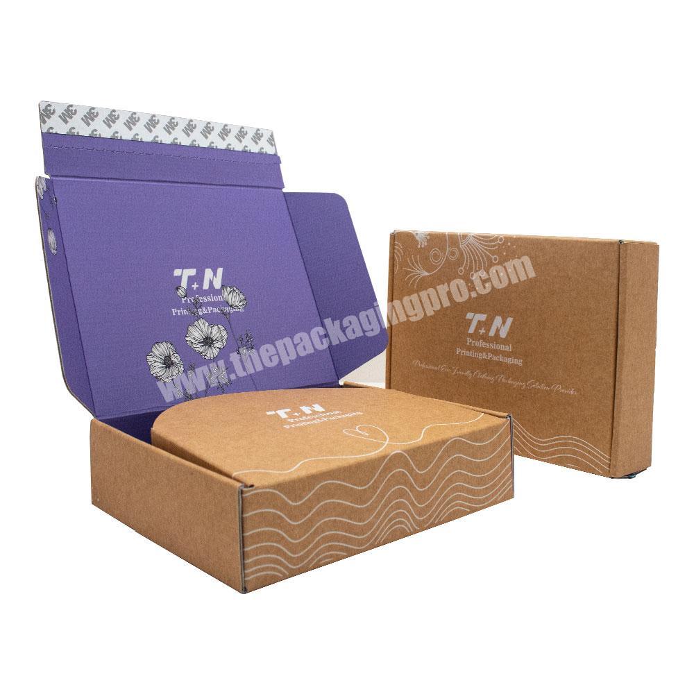 2022 Custom Style Environmentally Gift Box Mailer Packaging Foldable Clamshell Card Shipping Box