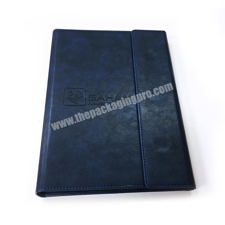 6 ring binder black leather cover executive journal notebook planner