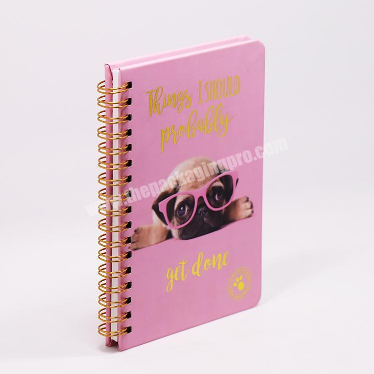 A4 A5 Custom Printing Paper Cover Spiral Bound Cheap Notebook
