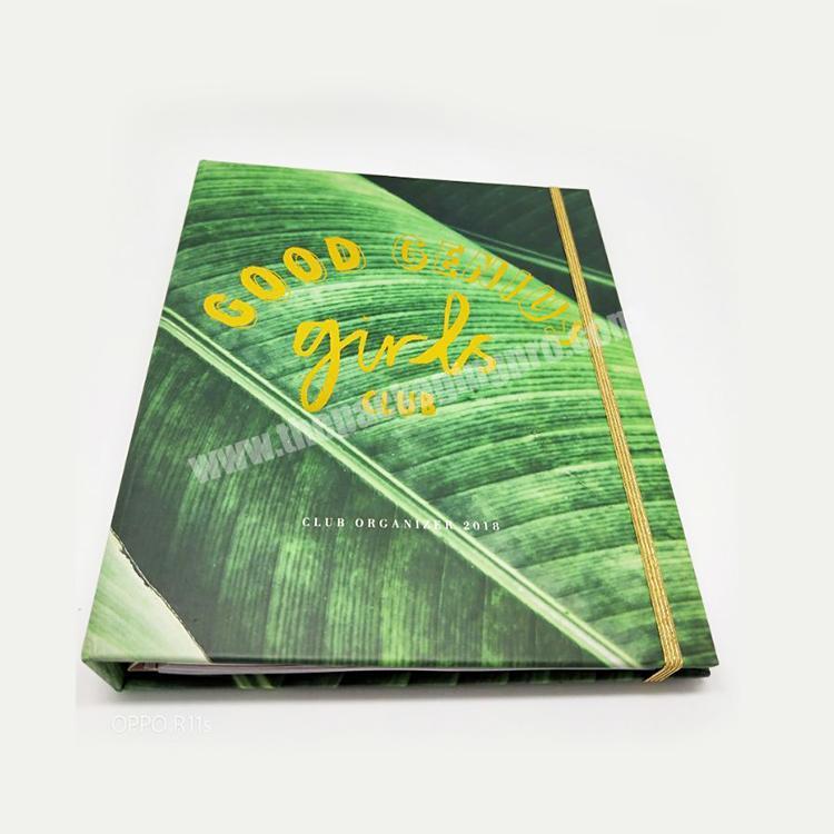 A4 paper type custom recycled 5 subject notebook