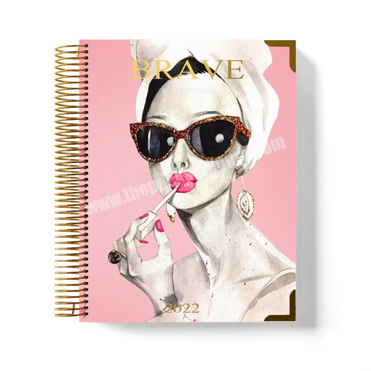 Artwork Printing Custom Daily Gym Goal Agenda Journal And Fitness Diary Planner For Healthy Workouts