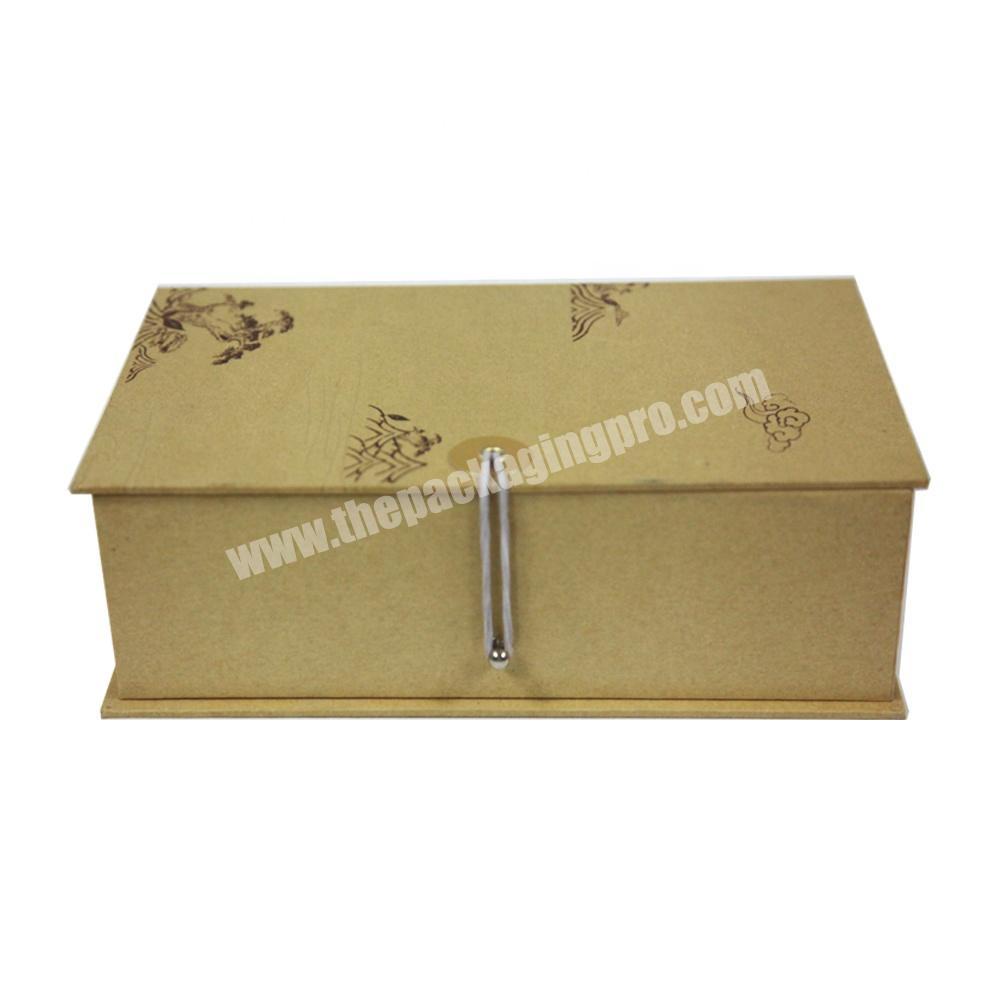 Brown kraft paper box for tea packaging