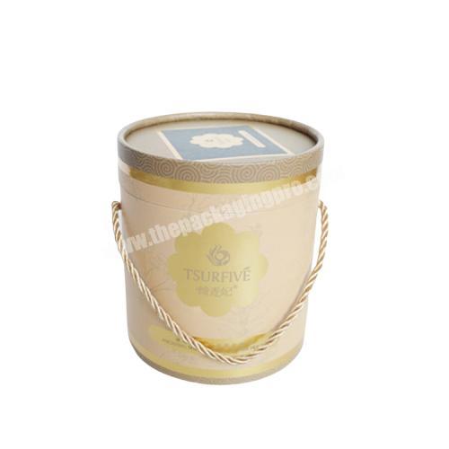 China Supplier Customized Printing Recyclable Kraft Paper Tube Packaging Cylinder Paper Box