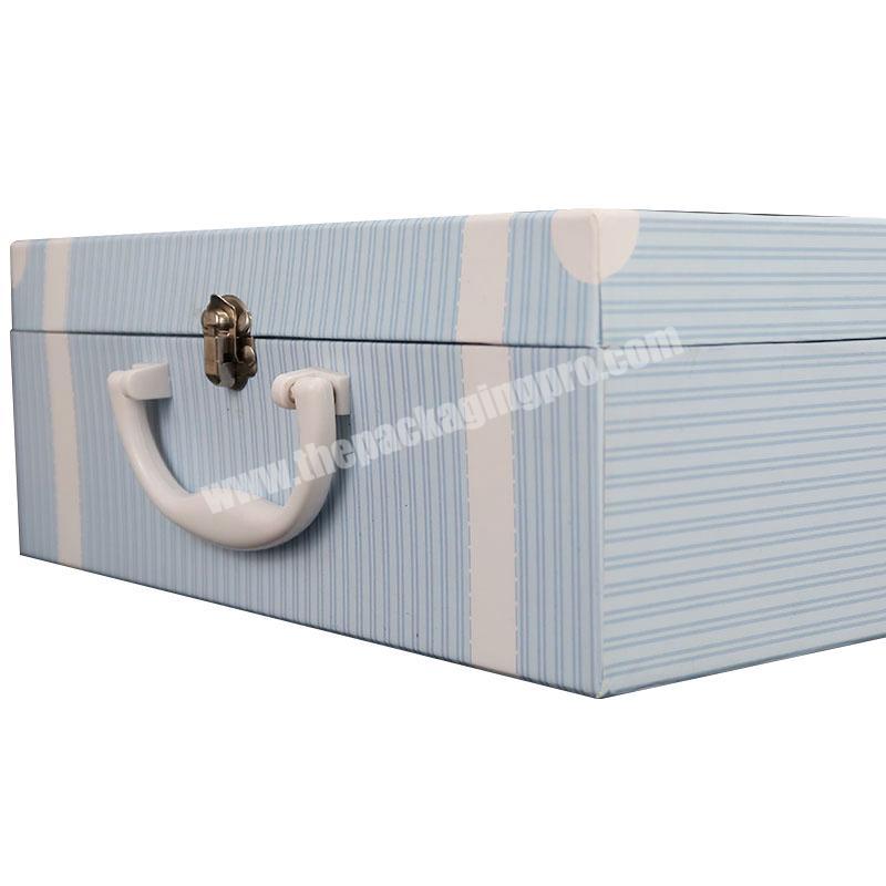 Creative Paper Packaging Box Custom Design Carry  Box Cardboard Suitcase Gift Box