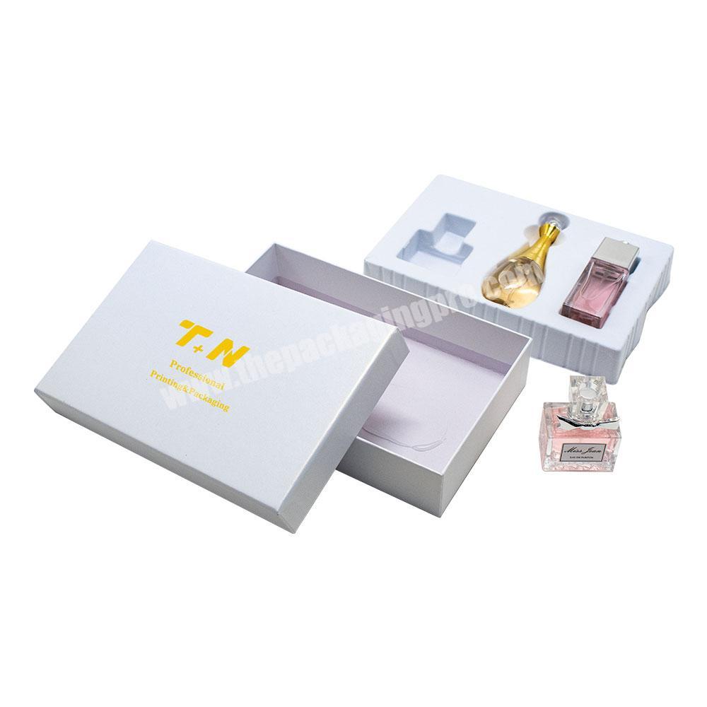 Custom Logo Color Printing Lid And Base Recyclable Cardboard Cosmetic Gift Perfume Packaging Boxes