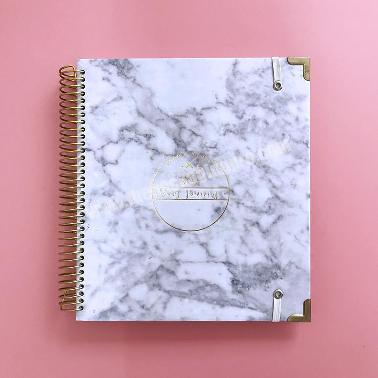 Custom Metal Spiral Binding Paper Notebooks Printing With Personalized Logo