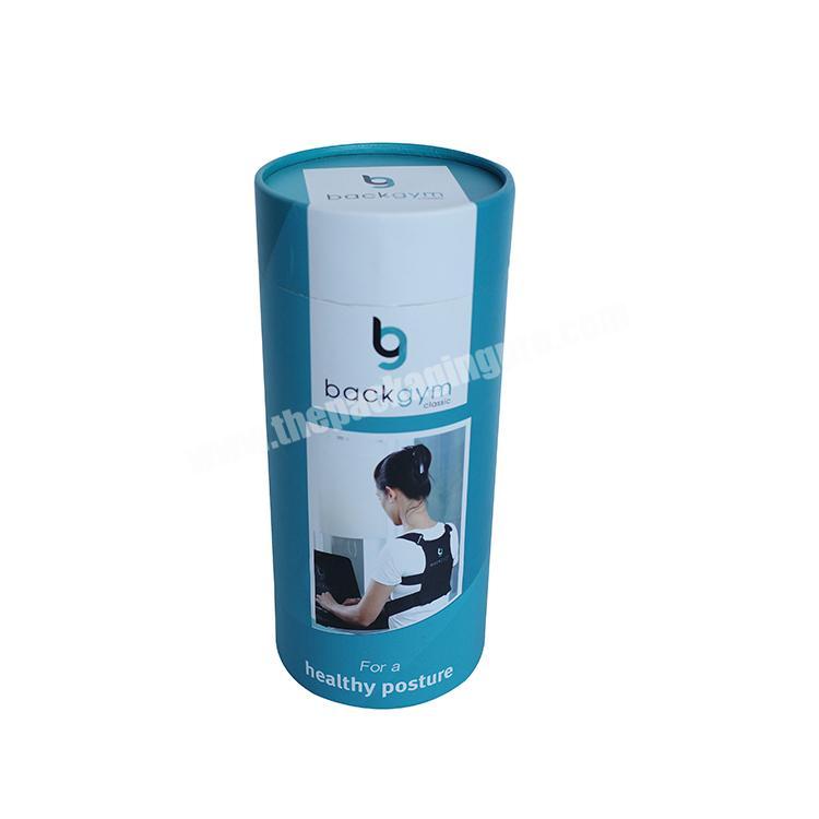 Custom Pattern And Brand Logo Paper Tube Box for Posture Correction Belt
